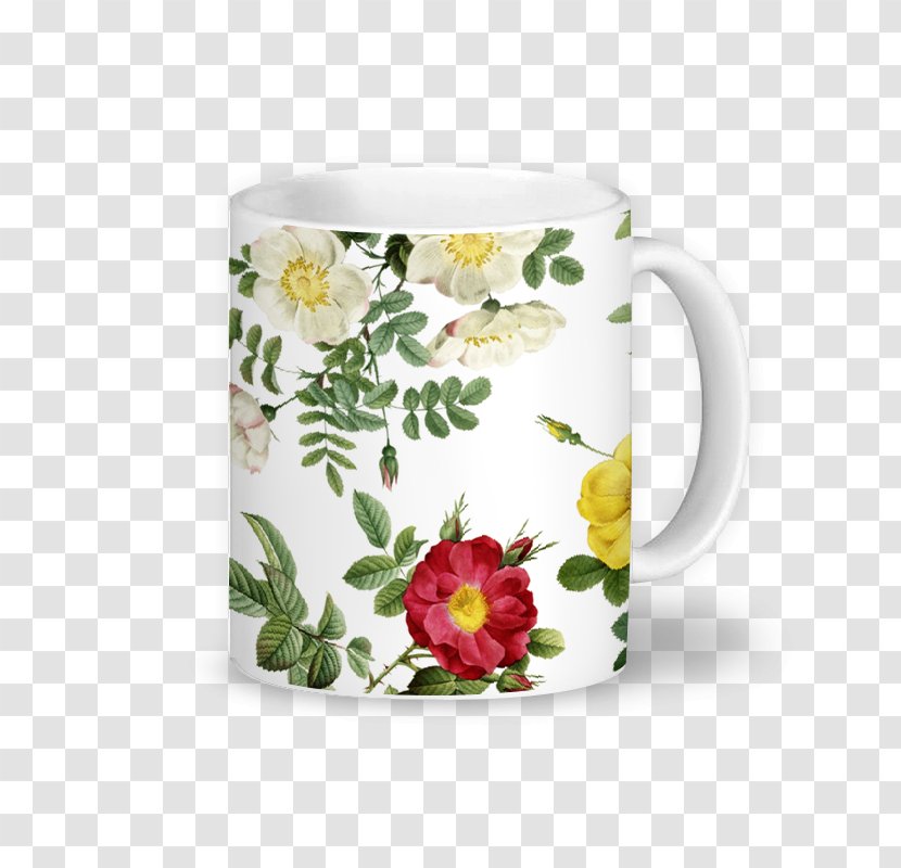 Floral Design Coffee Cup Flower Porcelain Mug - Tableware - Drinkware Transparent PNG