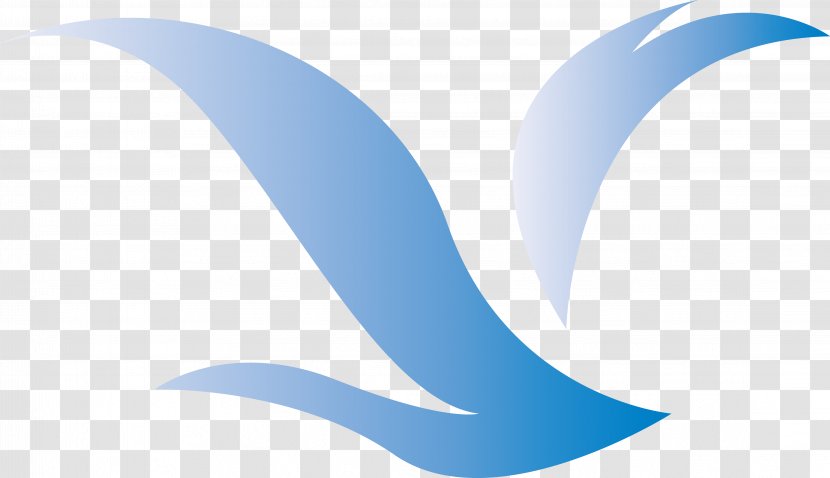 Logo Blue - Flying Bird Gradient Of The LOGO Transparent PNG