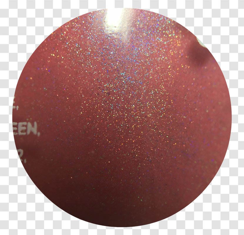 Maroon Sphere - Gold Flakes Transparent PNG