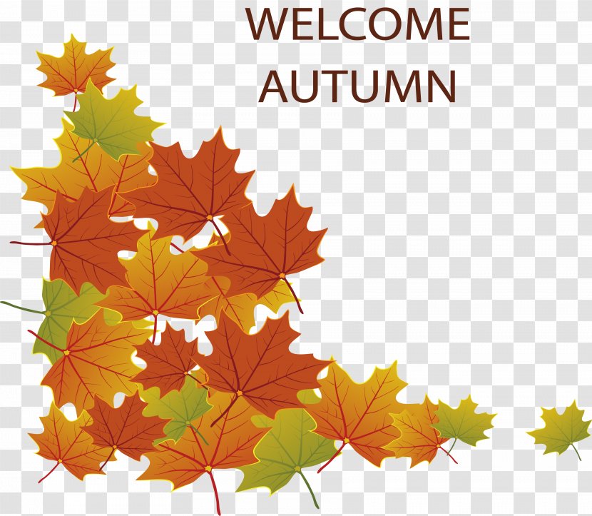 Autumn Poster - Gratis - Welcome The Transparent PNG