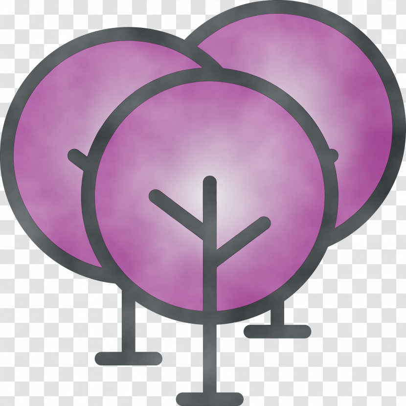 Purple Pink Violet Symbol Heart Transparent PNG