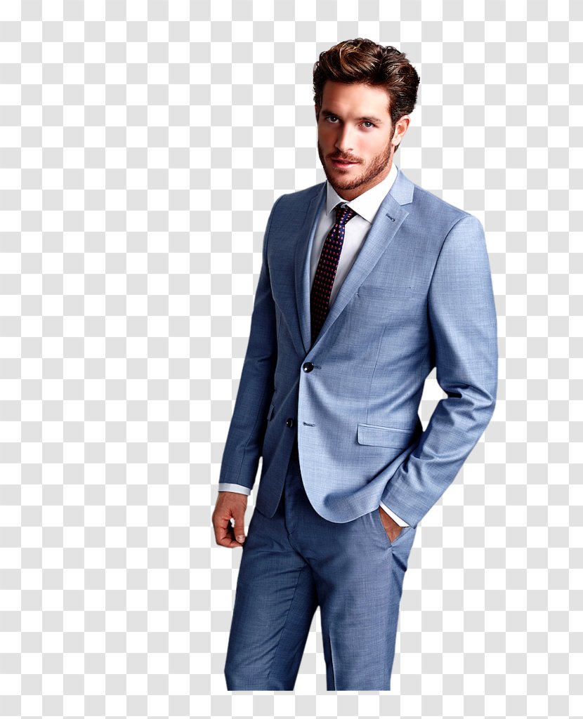 Suit Tuxedo Light Blue Lapel - Gentleman Transparent PNG