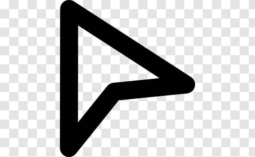 Computer Mouse Pointer Cursor Arrow - Triangle Transparent PNG