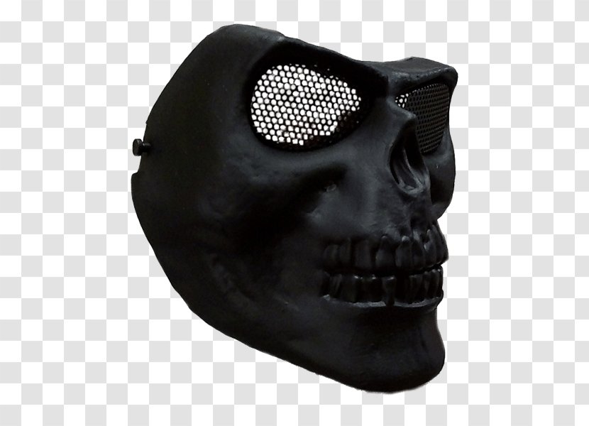 Skull Mask Facial Face Headgear - Bone - Tag Transparent PNG