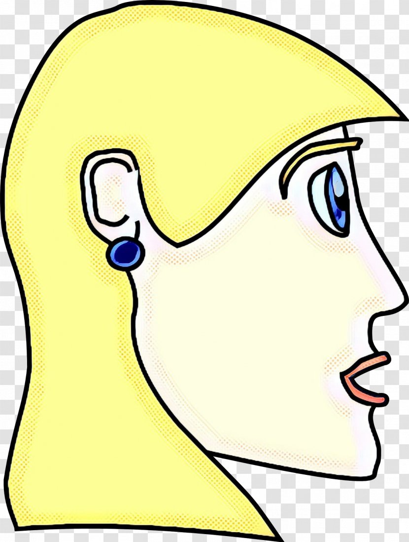 Face Yellow Clip Art Head Nose - Finger Cartoon Transparent PNG
