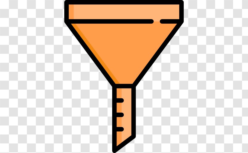 Filter Funnel Clipart - Orange - Yellow Transparent PNG
