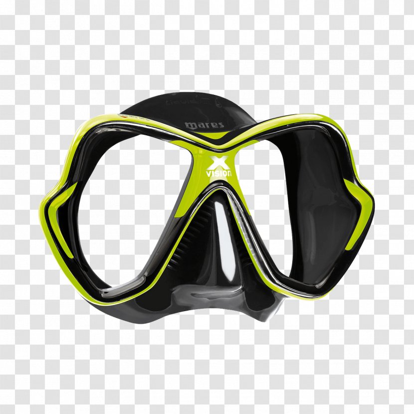 Mares Diving & Snorkeling Masks Scuba Set Underwater - Yellow - Mask Transparent PNG