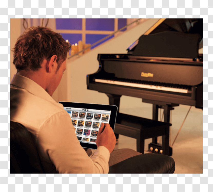 Digital Piano Electric Player Electronic Keyboard Musical - Silhouette Transparent PNG