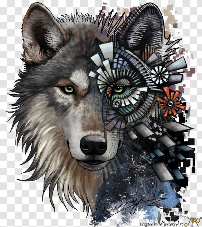 Gray Wolf Moose DeviantArt Professional Mandolin - Wolfdog - Painted Transparent PNG