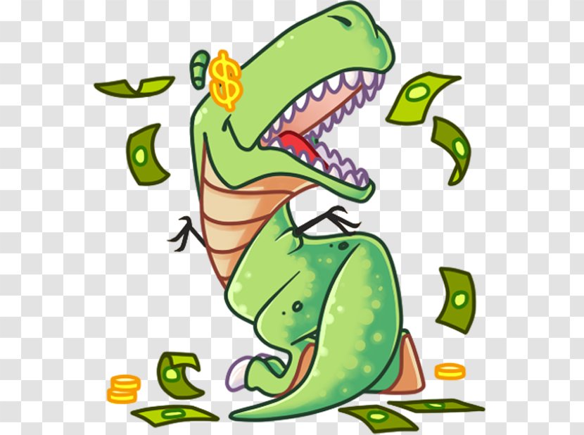 Reptile Sticker Dinosaur Telegram Clip Art - Text Transparent PNG