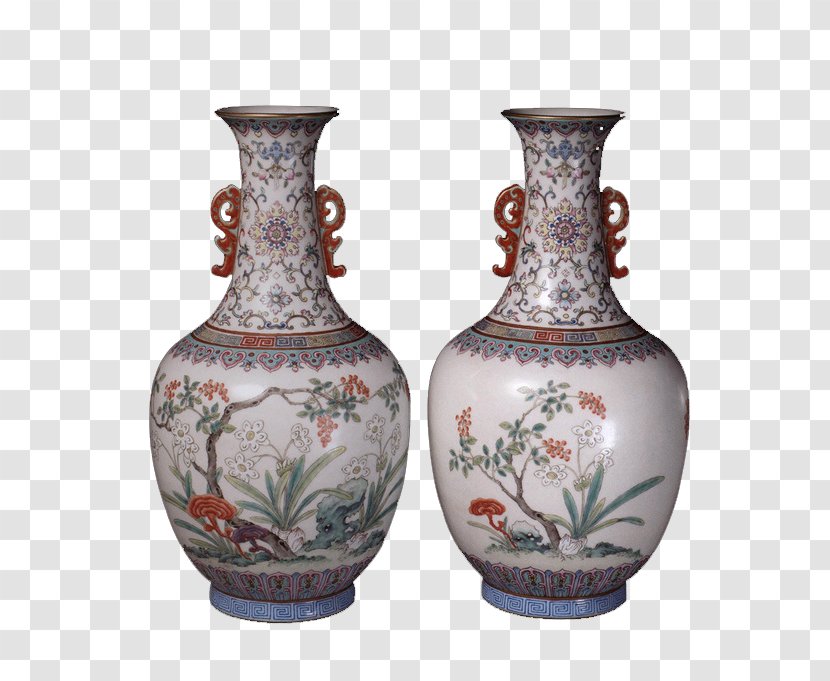 Vase Porcelain Ceramic Computer File - Daoguang Emperor - One Pair Of Vases Transparent PNG