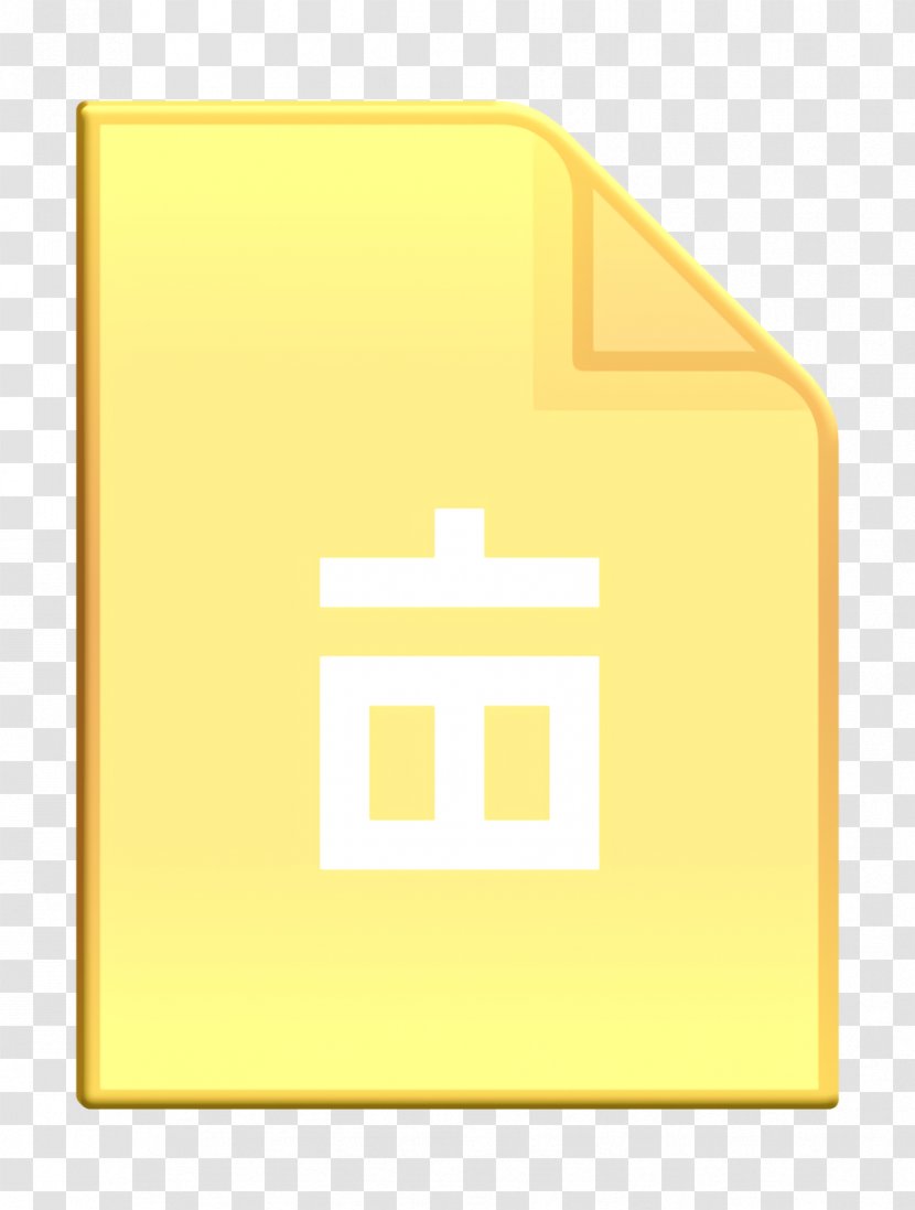 Delete Icon - Yellow - Rectangle Meter Transparent PNG