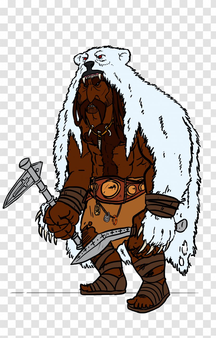 Glorantha Berserk White Bear And Red Moon HeroQuest Illustration - Troll - Graphic Transparent PNG