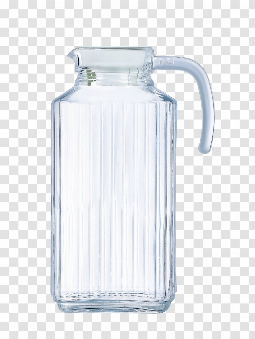 Glass Water Jug Liter - Bottle Transparent PNG