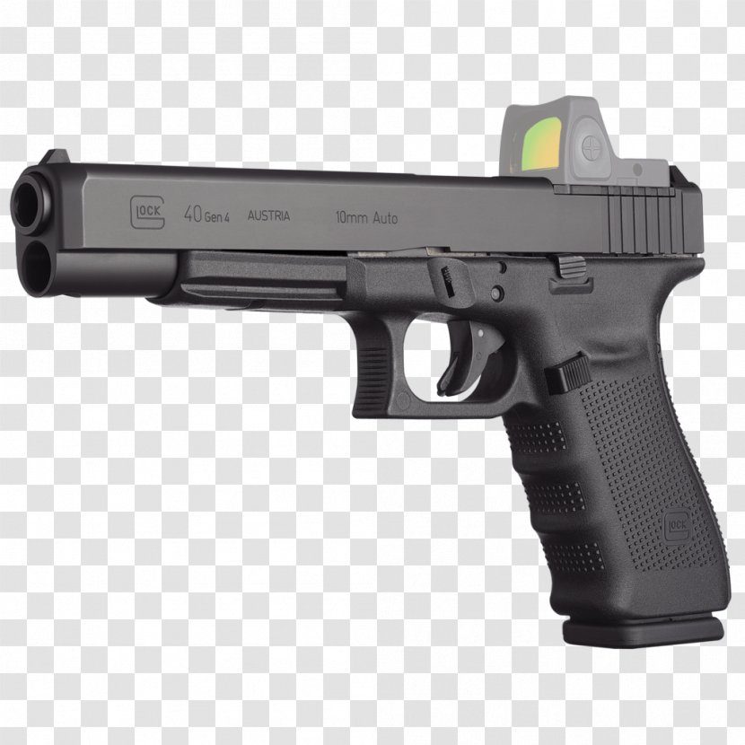Glock 10mm Auto Firearm 克拉克40 Pistol - 19 - 9mm Transparent PNG