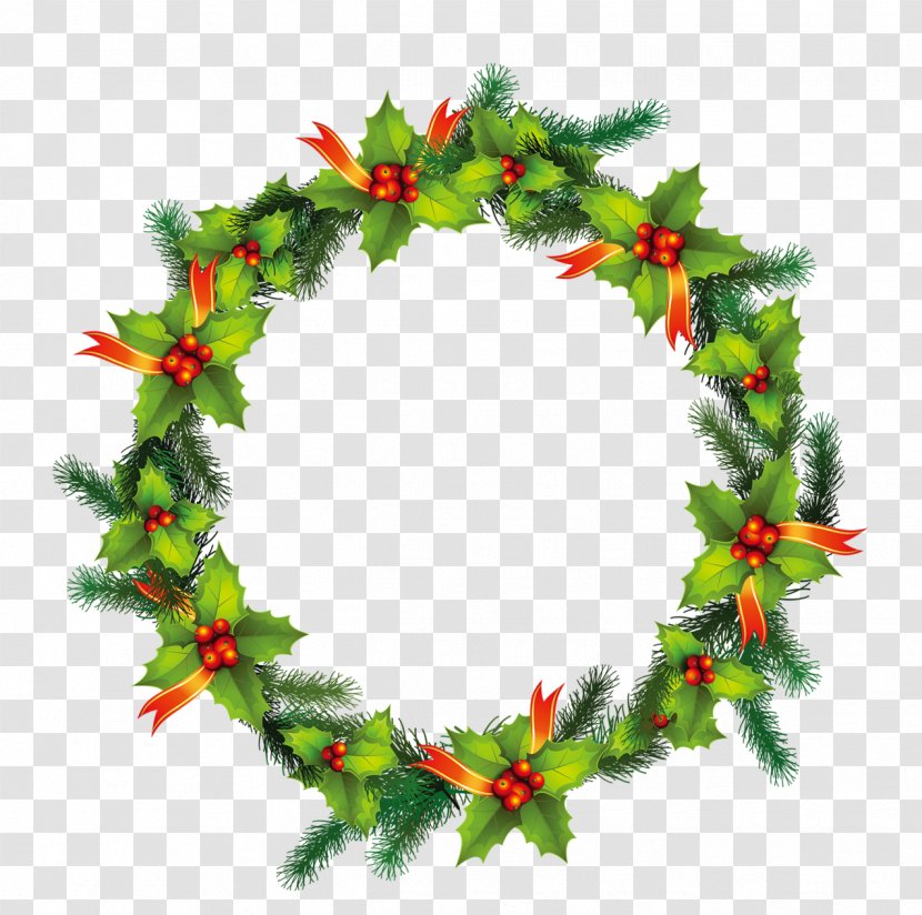 Christmas Wreath Illustration - Decoration Transparent PNG