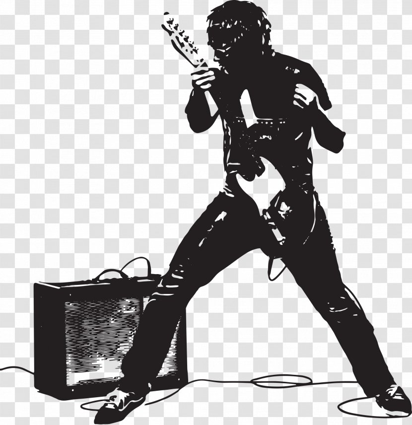 Guitar Pink Floyd Silhouette Rock Musical Instruments - Plucked String Transparent PNG