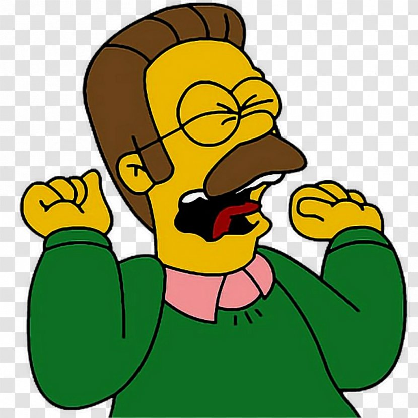 Ned Flanders Homer Simpson Waylon Smithers Principal Skinner Mr. Burns - Frame - Scream Transparent PNG