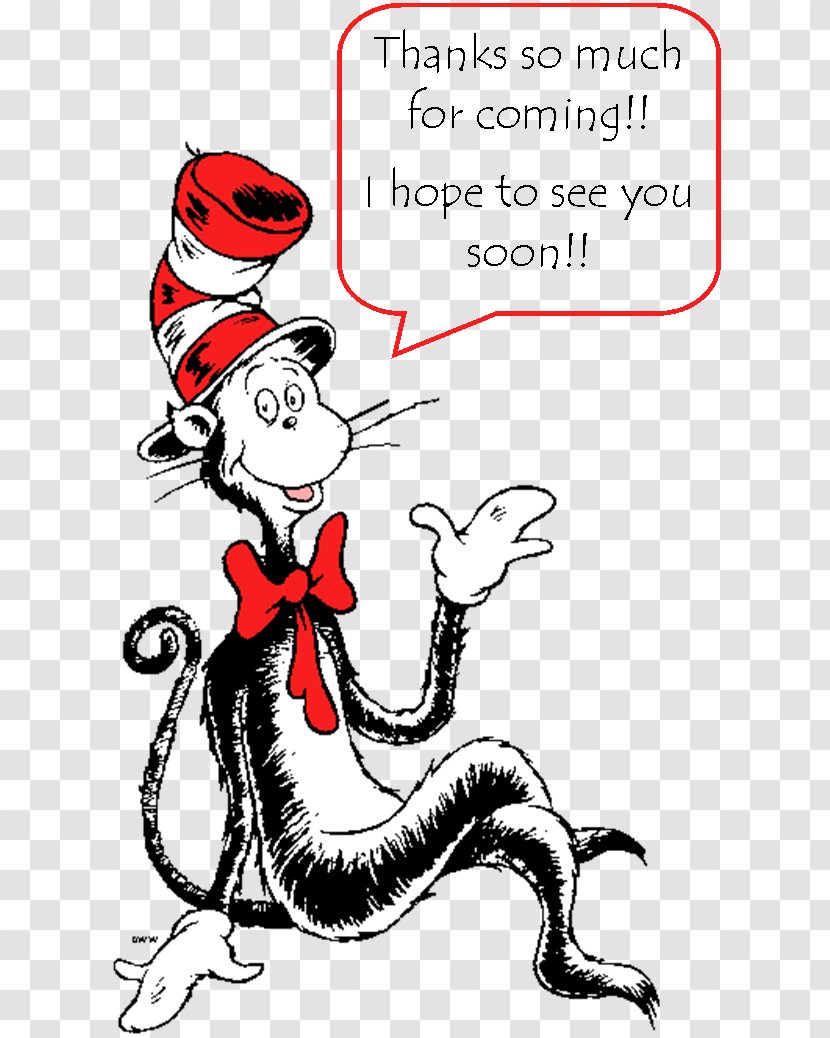 The Cat In Hat Horton Thing Two Clip Art - Heart - Dr Seuss Transparent PNG