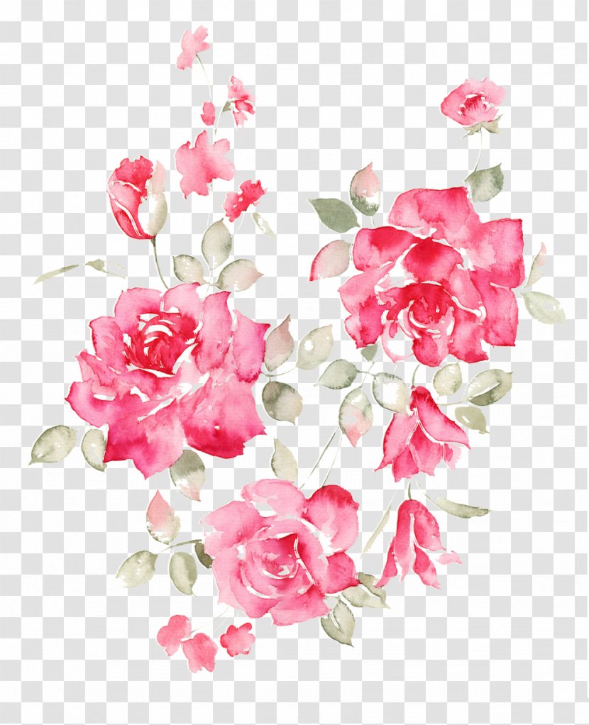 Garden Roses Flower Clip Art - Artificial - Red Peony Picture Material Transparent PNG