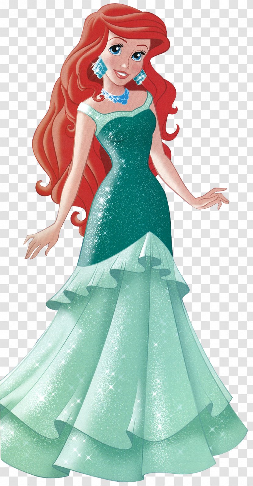 Ariel Rapunzel The Prince Little Mermaid Queen Athena - Gown - Disney Princess Transparent PNG