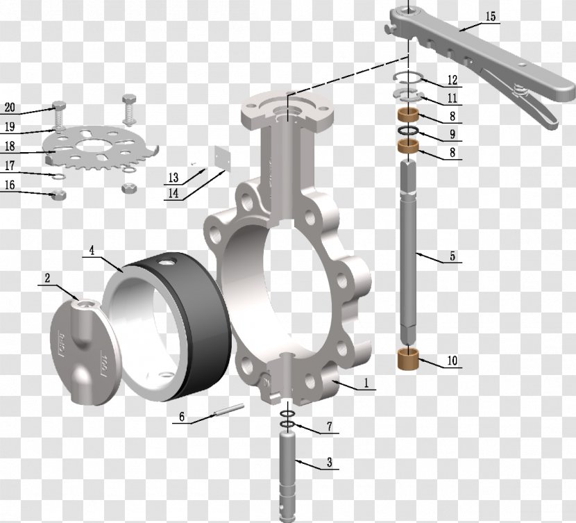 Tom-Toms Angle - Hardware - Butterfly Valve Transparent PNG