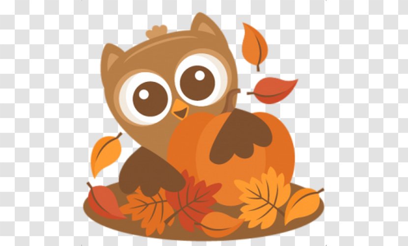 Owl Autumn Thanksgiving Clip Art - Cartoon - Red Transparent PNG