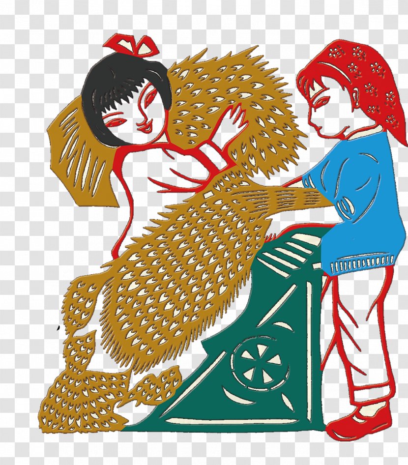 The Core Ideology Of Socialism Democracy Illustration - Rural Women Working With Paper-cut Illustrations Transparent PNG