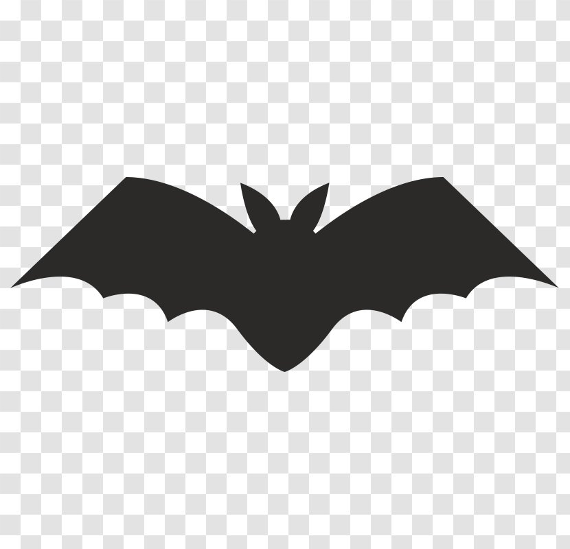 Bat Silhouette Drawing - Batman Transparent PNG
