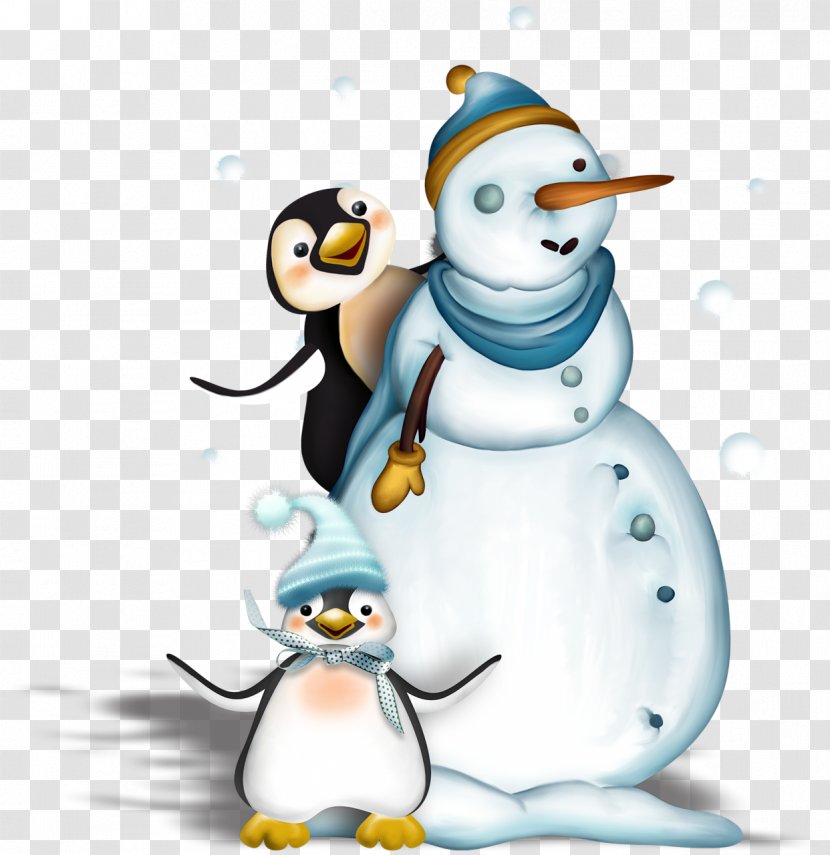 Penguin Snowman Christmas Winter Clip Art Transparent PNG