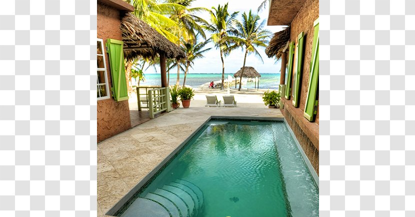 Swimming Pool Caye Casa Hotel Beach Resort - Hacienda Transparent PNG