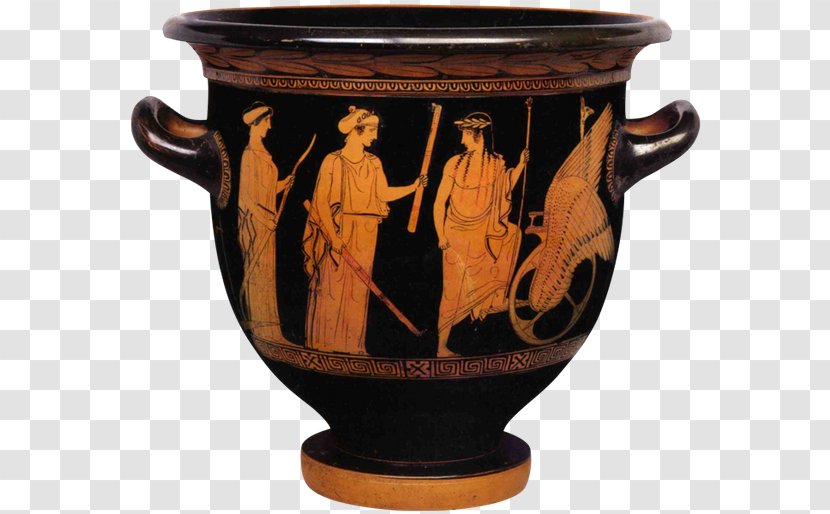 Ancient Greece Vase Geometric Art Krater Transparent PNG