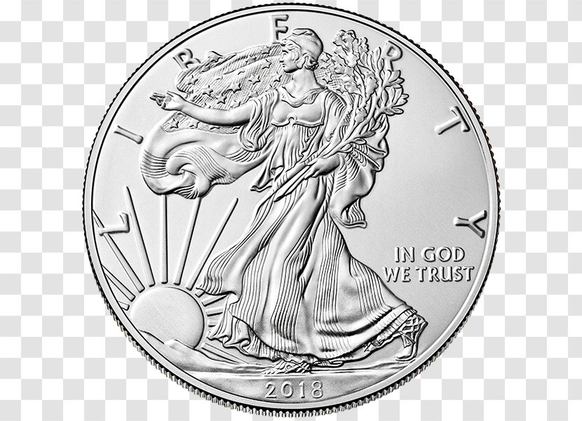 American Silver Eagle Bullion Coin United States Mint Uncirculated - Gold - Bar Transparent PNG