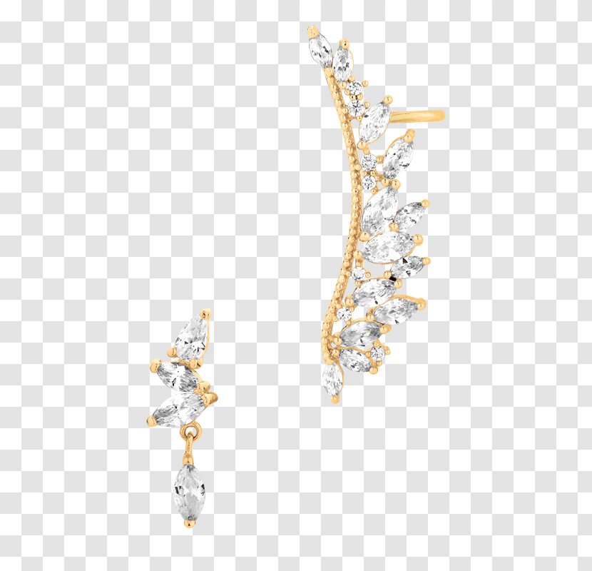 Earring Body Jewellery Diamond - Earrings Transparent PNG