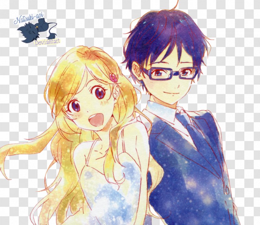 Kousei Kaori YouTube Your Lie In April Desktop Wallpaper - Silhouette - Youtube Transparent PNG