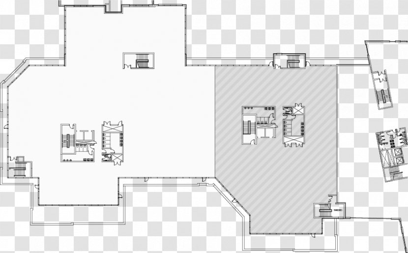 Floor Plan Line Angle - White - Design Transparent PNG