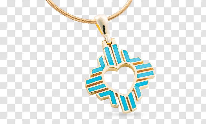 Locket Earring Santa Fe Goldworks Necklace Turquoise - Opal Transparent PNG