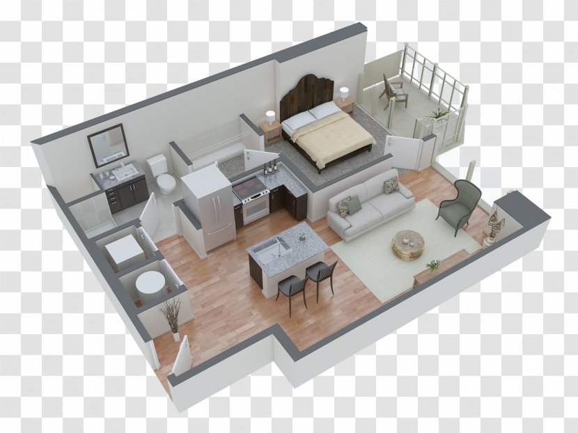3D Floor Plan Atlantic House Lithonia Transparent PNG