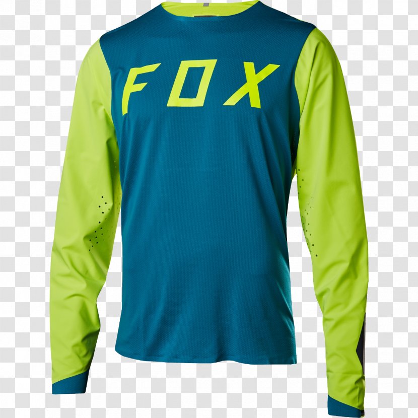 T-shirt Fox Racing Jersey Clothing Bicycle - Sweater - Cycling Transparent PNG