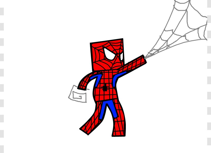 Minecraft Spider-Man Roblox Drawing Clip Art - Spiderman - Puppie Images Transparent PNG