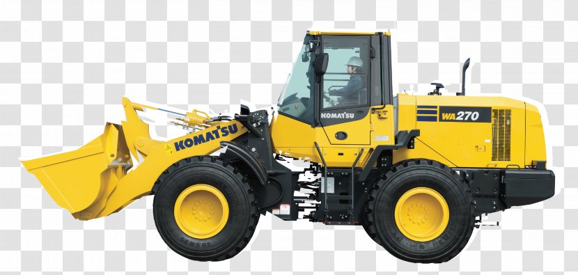 Komatsu Limited Caterpillar Inc. Loader Heavy Machinery Architectural Engineering - Yellow - Motor Vehicle Transparent PNG