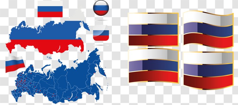 Flag Of Russia Map Illustration - Drawing - Colored Flags Transparent PNG