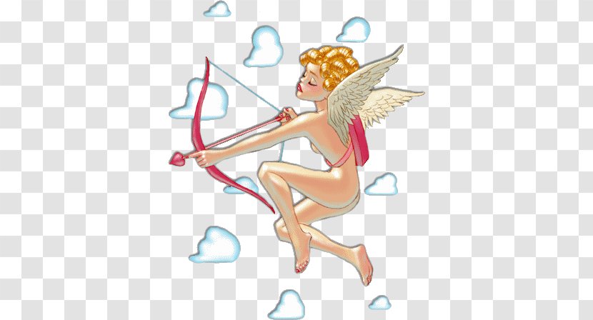 Angel Valentines Day Cupid Love - Heart - Hand-painted Angels Transparent PNG