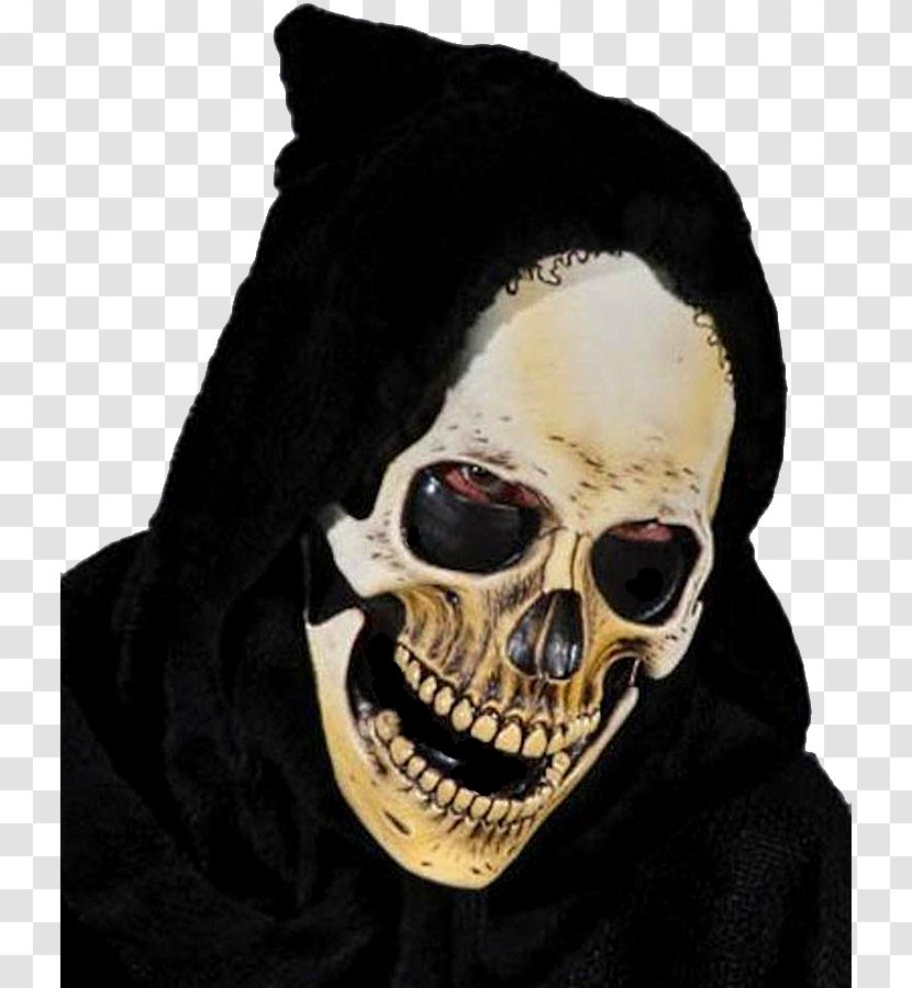 Death Mask Hood Costume Skull - Day Of The Dead Transparent PNG