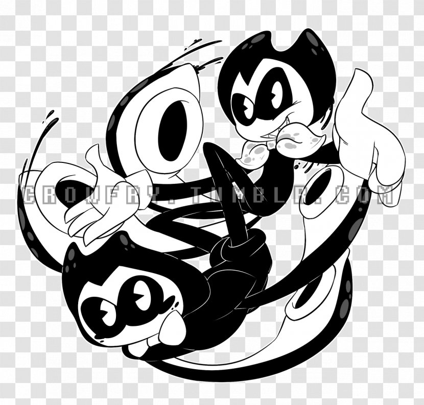 Splatoon Bendy And The Ink Machine Fan Art Drawing - Cuphead - Ship Transparent PNG