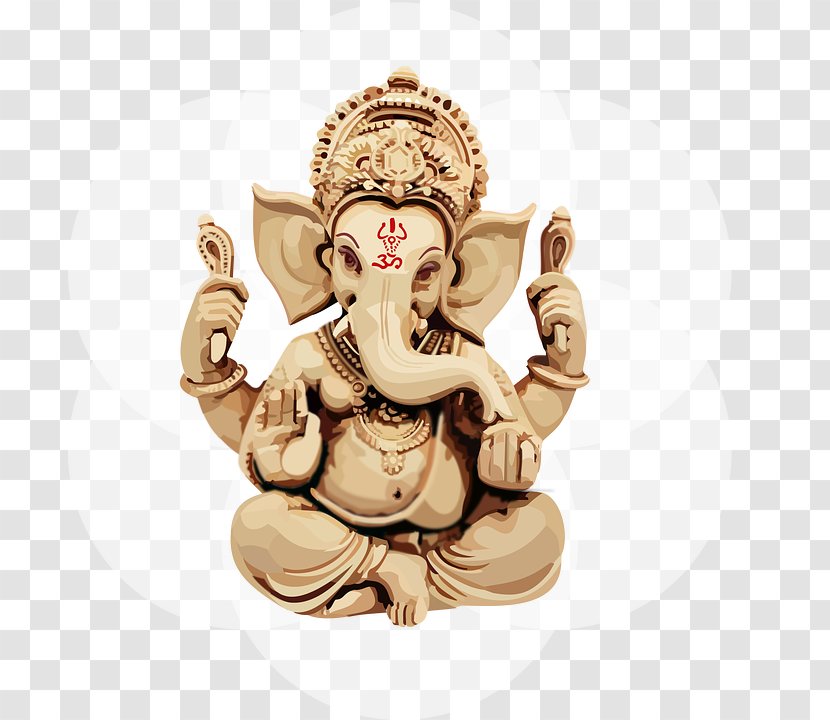 Ganesha Aarti Ganesh Chaturthi Image Bhajan - Brass Transparent PNG