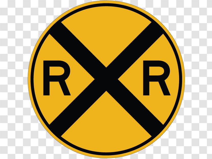 Rail Transport Train Level Crossing Traffic Sign Road - Decal Transparent PNG