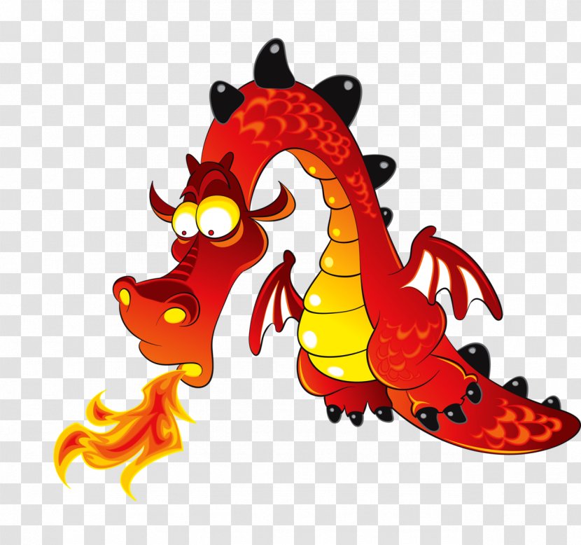 Royalty-free Vector Graphics Stock Photography Illustration Wall Decal - Cartoon - Breathing Clipart Dragon Transparent PNG
