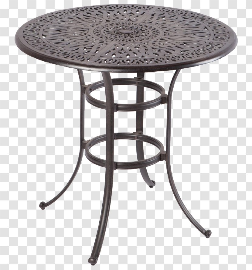 Table Bar Stool Garden Furniture Aluminium - Bronze Transparent PNG