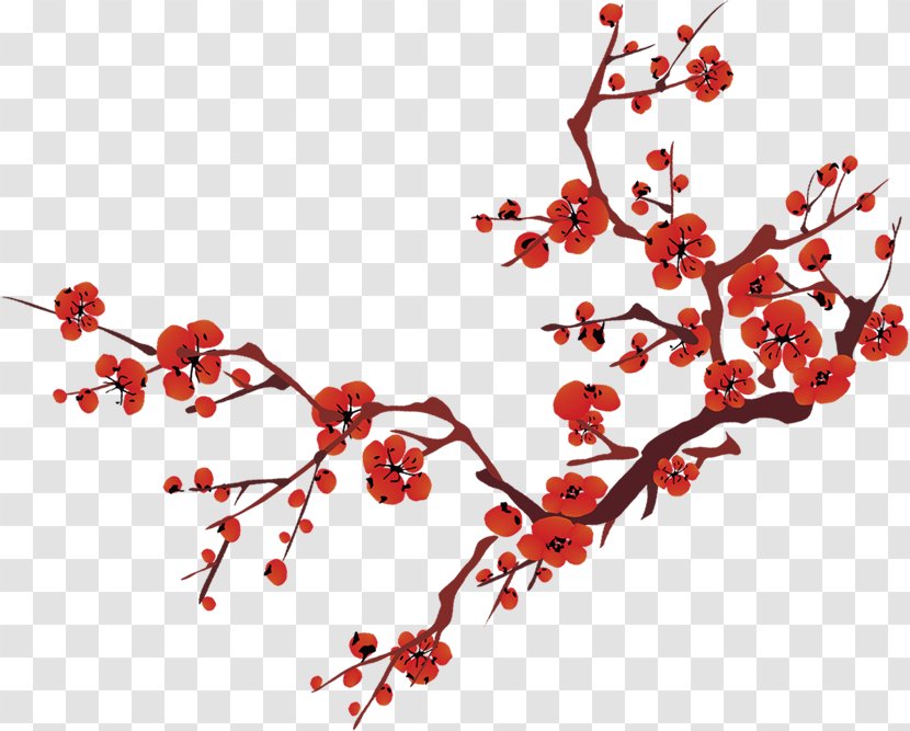 China Lunar New Year Chinese - Plum Flower Transparent PNG